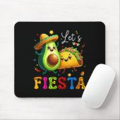Lasse Fiesta Taco Avocado Funny Cinco De Mayo Mexi Mousepad (Mit Mouse)