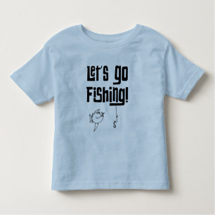 Lasse Fischen gehen! Kleinkind T-shirt