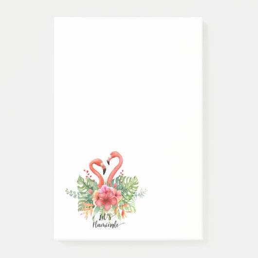 Lasse Flamingle Post-it Klebezettel (Vorderseite)