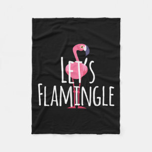 Lasse Flamingle Quote - Niedlich Flamingo Graphic Fleecedecke