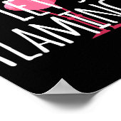Lasse Flamingle Quote - Niedlich Flamingo Graphic Poster (Ecke)