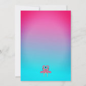 Lasse Flamingle Summer Pool Party 40. Geburtstag Einladung (Rückseite)