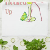 Lasse Flamingo aufschließen Geschirrtuch (Gefaltet)