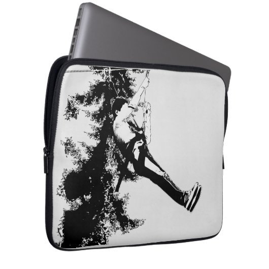 Lasse Fly! - Ziplinglauf Laptopschutzhülle (Vorne Rechts)
