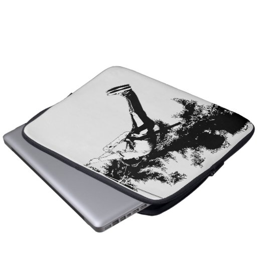 Lasse Fly! - Ziplinglauf Laptopschutzhülle (Vorne Knopf)