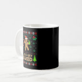 Lasse gebackenes Keks Weed Xmas Ugly Weihnachten t Kaffeetasse (Vorderseite Links)