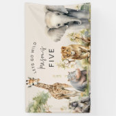 Lasse Get Wild | KINDERGEBURTSTAG PARTY Banner (Vertikal)