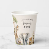 Lasse Get Wild | KINDERGEBURTSTAG PARTY Pappbecher (Rückseite)