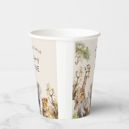 Lasse Get Wild | KINDERGEBURTSTAG PARTY Pappbecher (Rechts)