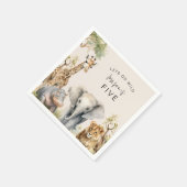 Lasse Get Wild | KINDERGEBURTSTAG PARTY Serviette (Ecke)