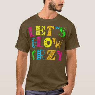 Lasse Glow Crazy Party Retro Neon 80er Rave Color2 T-Shirt