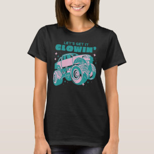 Lasse Glow Crazy Party Retro Neon 80er Rave Farbe T-Shirt