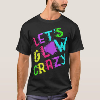Lasse Glow Crazy Party Retro Neon 80er Rave Farbe T-Shirt