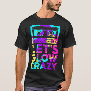 Lasse Glow Crazy Retro 80er Party Cassette Tape T- T-Shirt