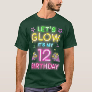Lasse Glow Party sein 12. Geburtstag Retro 80er Ra T-Shirt