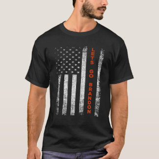 Lasse Go Brandon - Amerikanische Flagge gestört T-Shirt