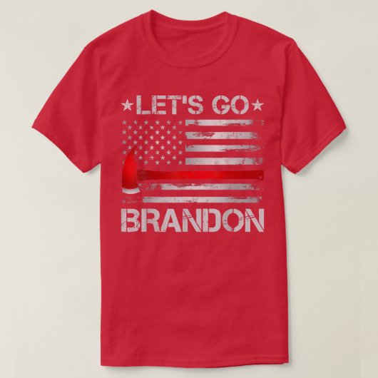 Lasse Go Brandon Firefighter American Flag Ae Thin T-Shirt (Design vorne)