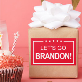 Lasse Go Brandon Funny Trump 2024 Rechteckiger Aufkleber