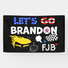 LASSE GO BRANDON mit TRUMP Banner