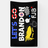 LASSE GO BRANDON mit TRUMP Banner (Vertikal)