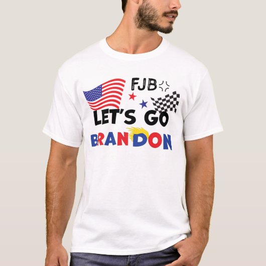 LASSE GO BRANDON mit TRUMP Hair T-Shirt (Vorderseite)