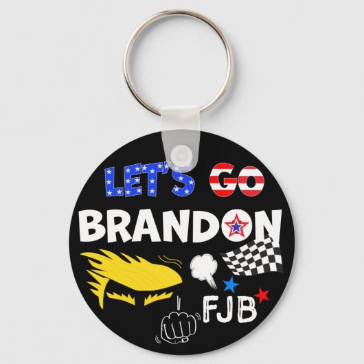 LASSE GO BRANDON mit TRUMP Schlüsselanhänger (Vorderseite)