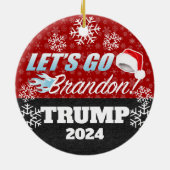 Lasse Go Brandon Trump 2024 Ornament (Hinten)