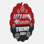 Lasse Go Brandon Trump 2024 Ornament Karte (Rechts)
