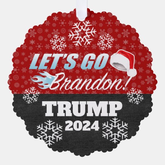 Lasse Go Brandon Trump 2024 Ornament Karte (Vorderseite)