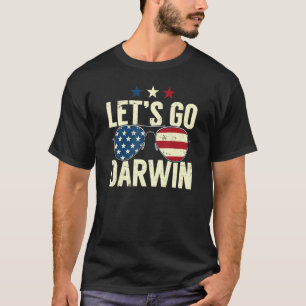 Lasse Go Darwin Sungging American Flag Let's Go Da T-Shirt