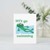 LASSE GO SWIMMING POSTKARTE (Stehend Vorderseite)