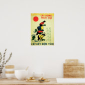 Lasse Grow Rice Vietnam Landwirtschaft Propaganda Poster (Küche)