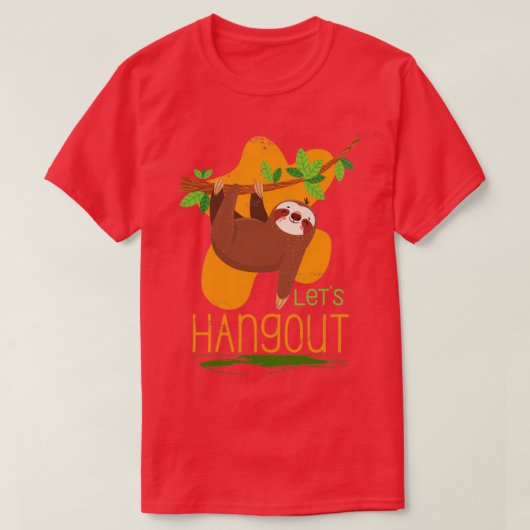 Lasse Hangout Sloth T-Shirt (Design vorne)