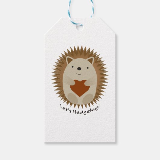 Lasse Hedgehug Hegehog Geschenkanhänger (Vorderseite)