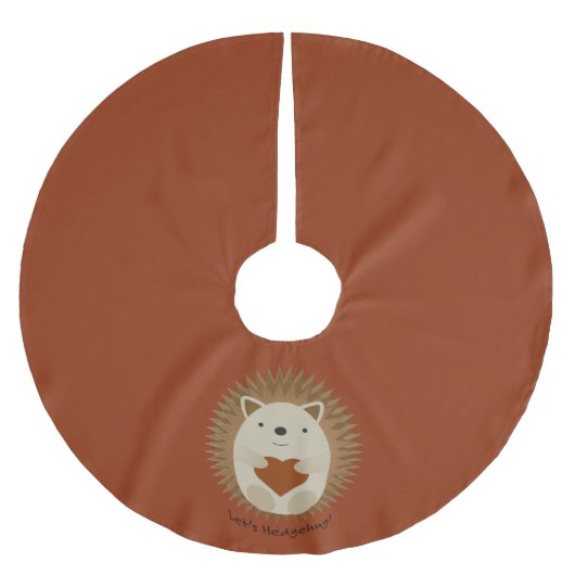 Lasse Hedgehug Hegehog Polyester Weihnachtsbaumdecke (Vorderseite)