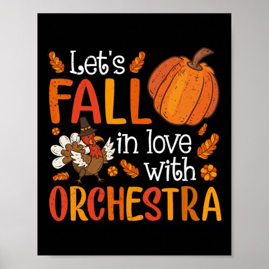 Lasse in Liebe mit Orchesterlehrer Thanksgiv Poster (Vorne)