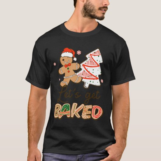 Lasse Keks backen Team Spaß Weihnachten T-Shirt (Vorderseite)