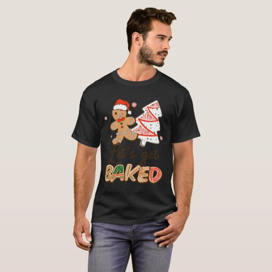 Lasse Keks backen Team Spaß Weihnachten T-Shirt (Vorne ganz)