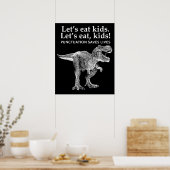 Lasse Kids Punctuation Rette Leben Dinosaurier Poster (Küche)