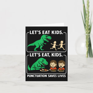 Lasse Kids Punctuation Rette Lives Funny Gramma Karte