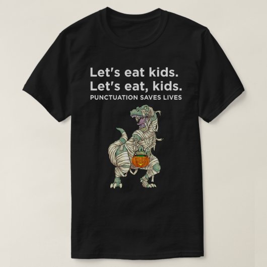 Lasse Kids Punctuation Rette Lives Sweatshirt esse T-Shirt (Design vorne)