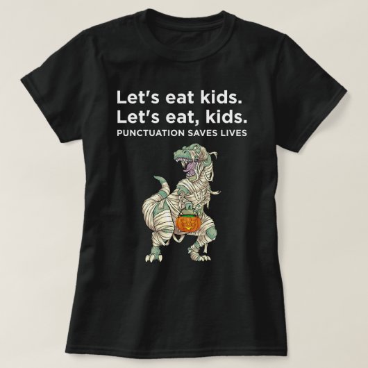 Lasse Kids Punctuation Rette Lives Sweatshirt esse T-Shirt (Design vorne)