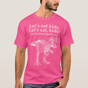 Lasse Kids Punctuation zu essen Rette Dinosaurier  T-Shirt