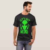 Lasse komische Ufo Space Alien T-Shirt (Vorne ganz)