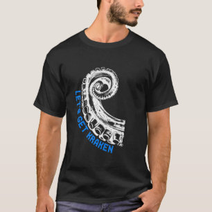 Lasse Kraken 8 bewaffnete Tintenfisch Oktopus für T-Shirt