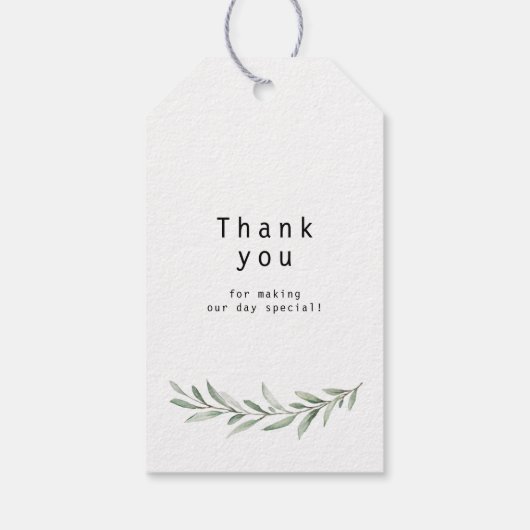 lasse Liebe wachsen" Kalligrafie rustikale Vegetat Geschenkanhänger (Rückseite)