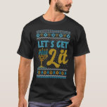 Lasse Lit Menorah jüdisch Ugly Hanukkah Sweate T-Shirt<br><div class="desc">Lasse erhalten Lit Menorah jüdischen Ugly Hanukkah Sweater.</div>