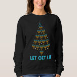 Lasse Lit Menorah Weihnachtsbaum Ugly Hanukkah erh Sweatshirt<br><div class="desc">Lasse erhalten Lit Menorah Weihnachtsbaum Ugly Hanukkah Jude.</div>