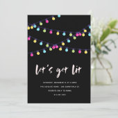 Lasse Lit New Years Party Einladung (Stehend Vorderseite)