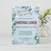 Lasse Mingle und sei frohe Weihnachts-Mittagessen Einladung (Stehend Vorderseite)